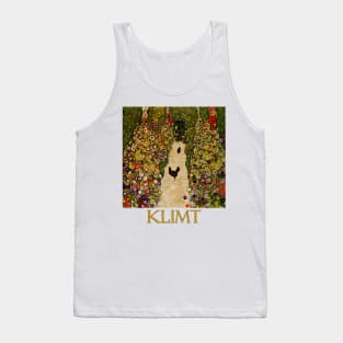 Garden Path with Chickens by Gustav Klimt Tank Top